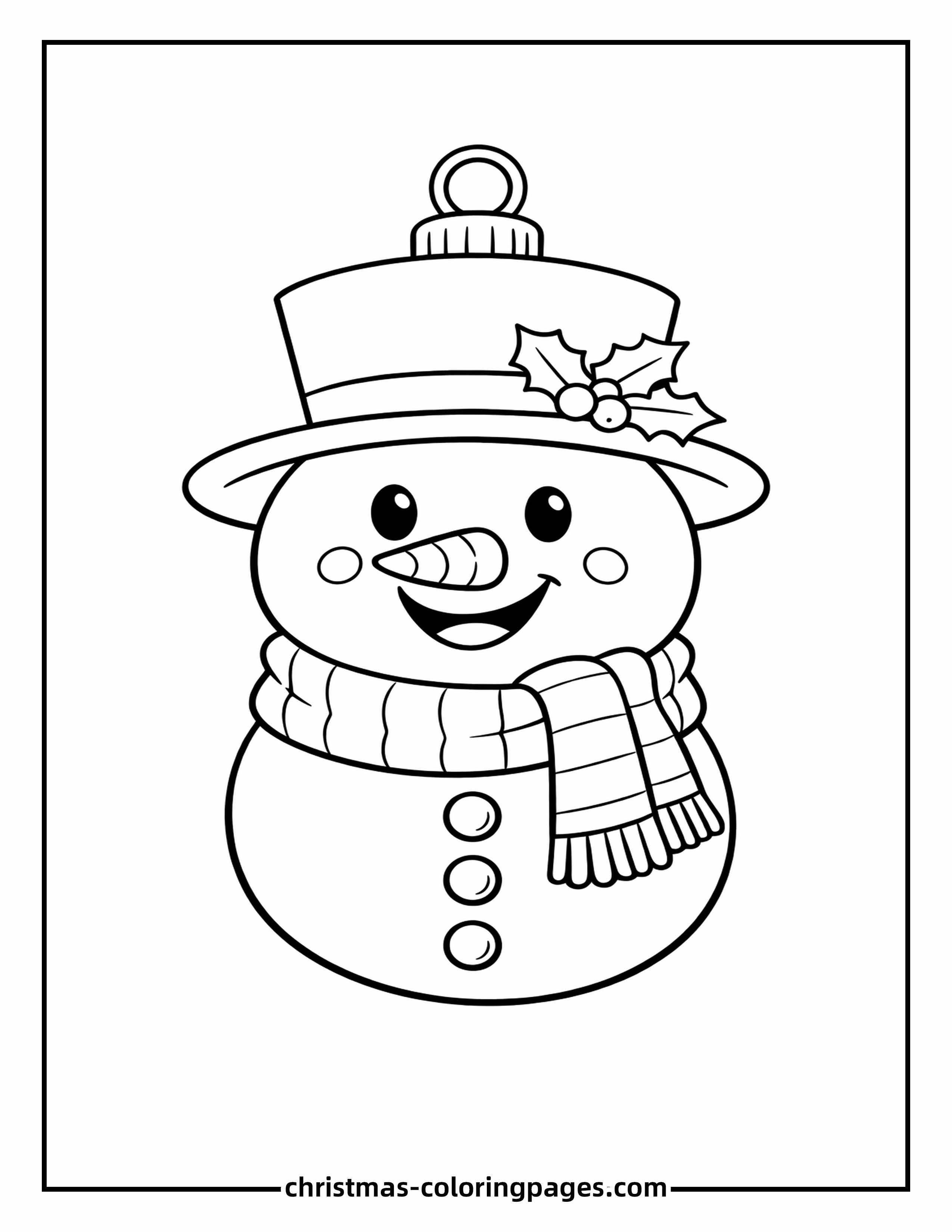 50 Christmas Ornaments Coloring Pages (Free PDF Printables)