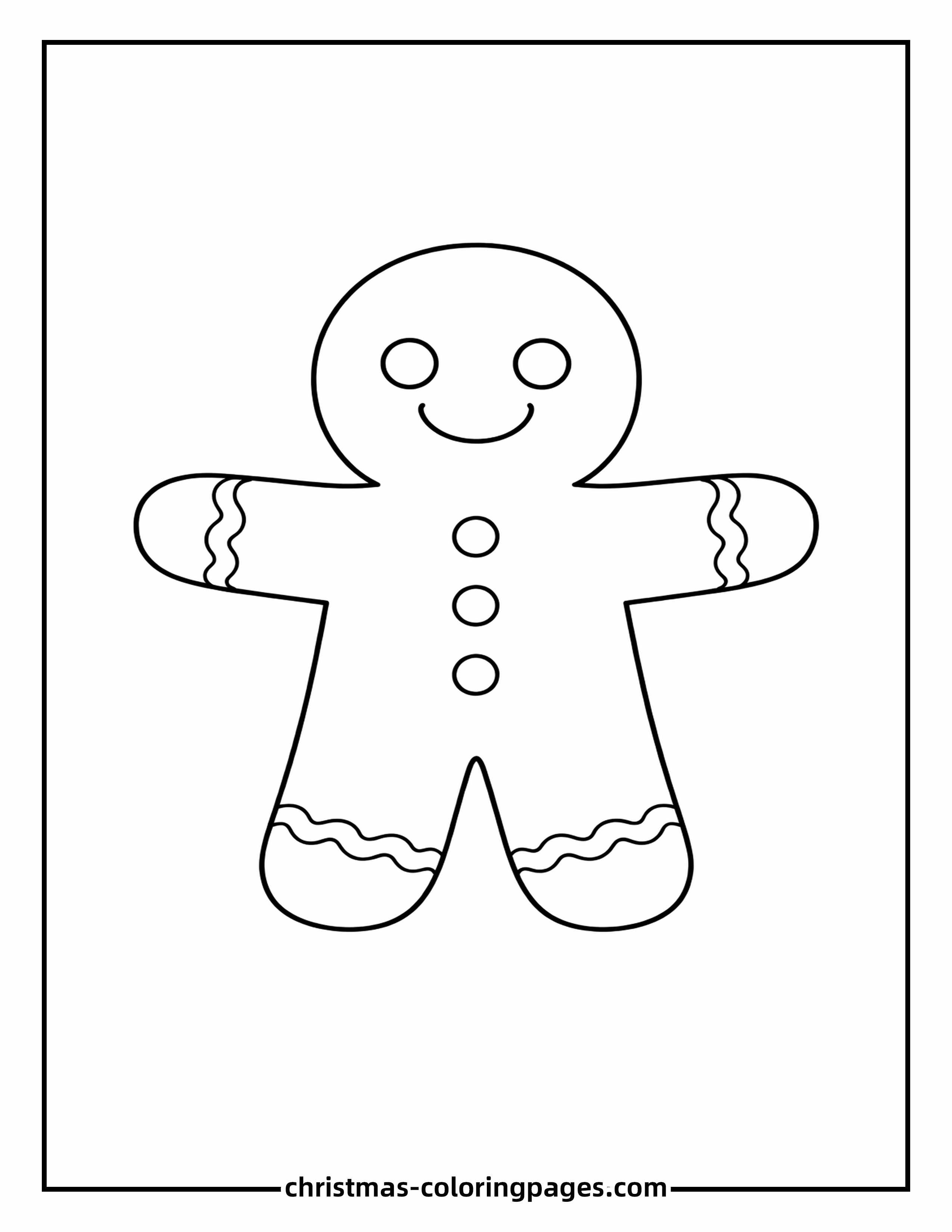 60 Gingerbread Man Coloring Pages (Free PDF Printables)