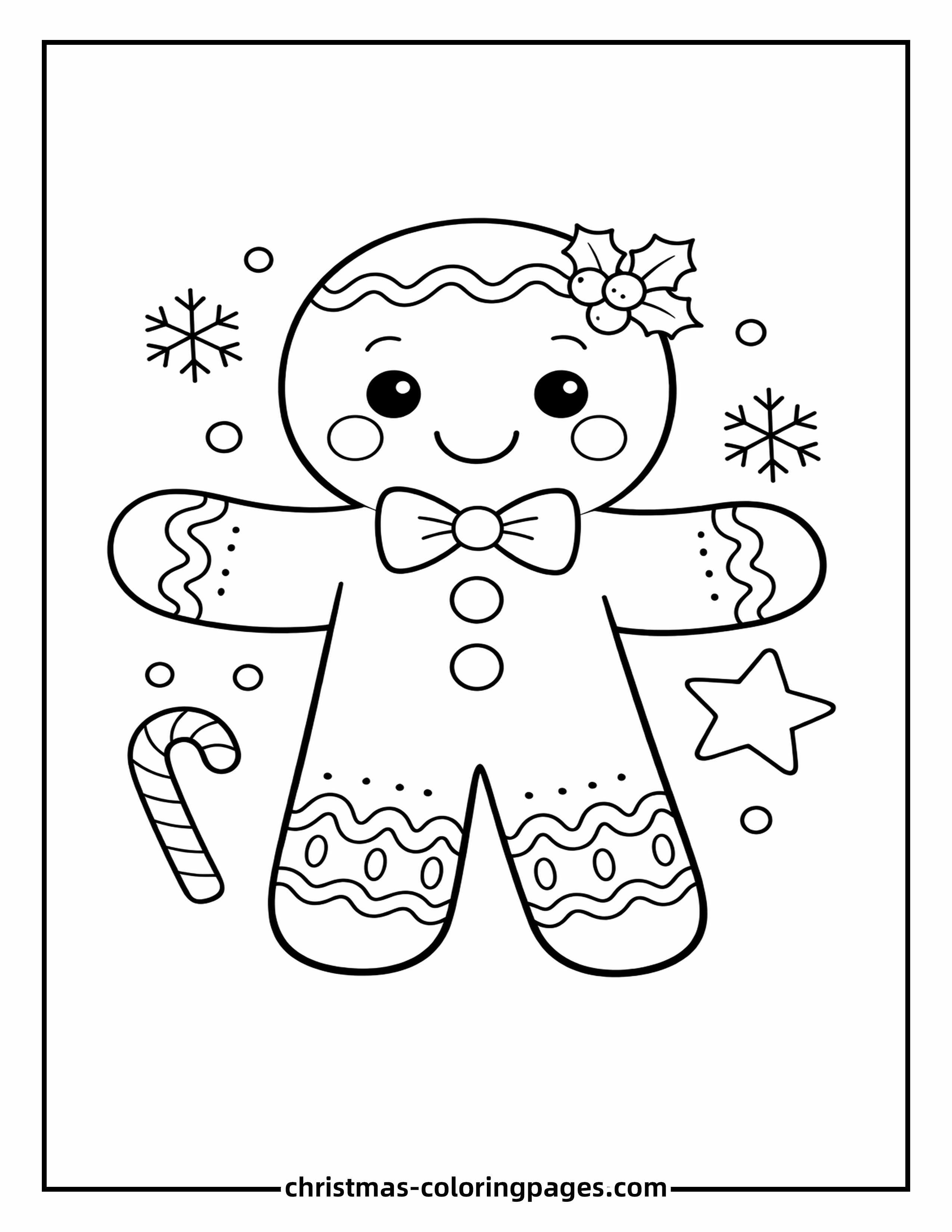60 Gingerbread Man Coloring Pages (Free PDF Printables)