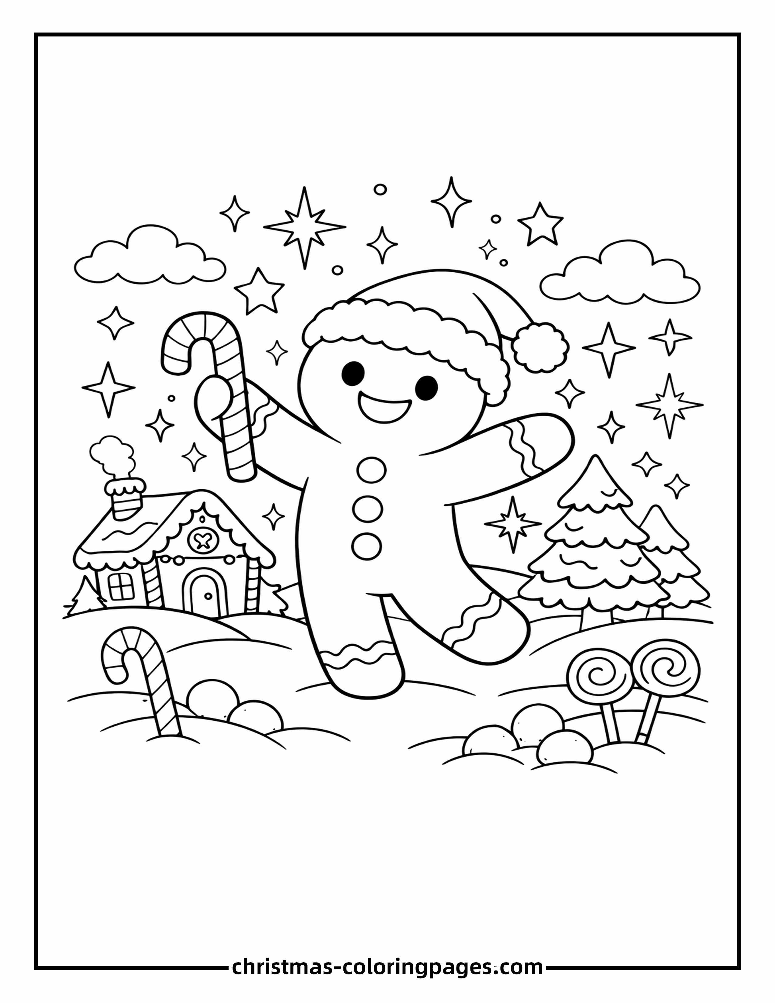60 Gingerbread Man Coloring Pages (Free PDF Printables)