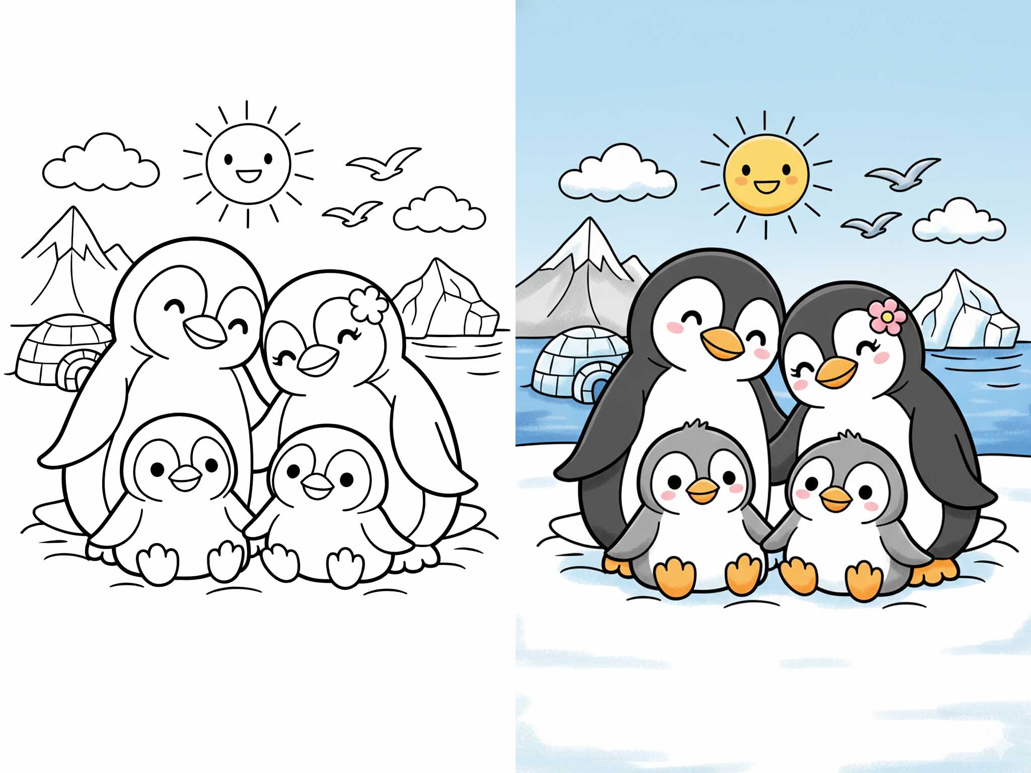 30 Penguin Coloring Pages (Free PDF Printables)