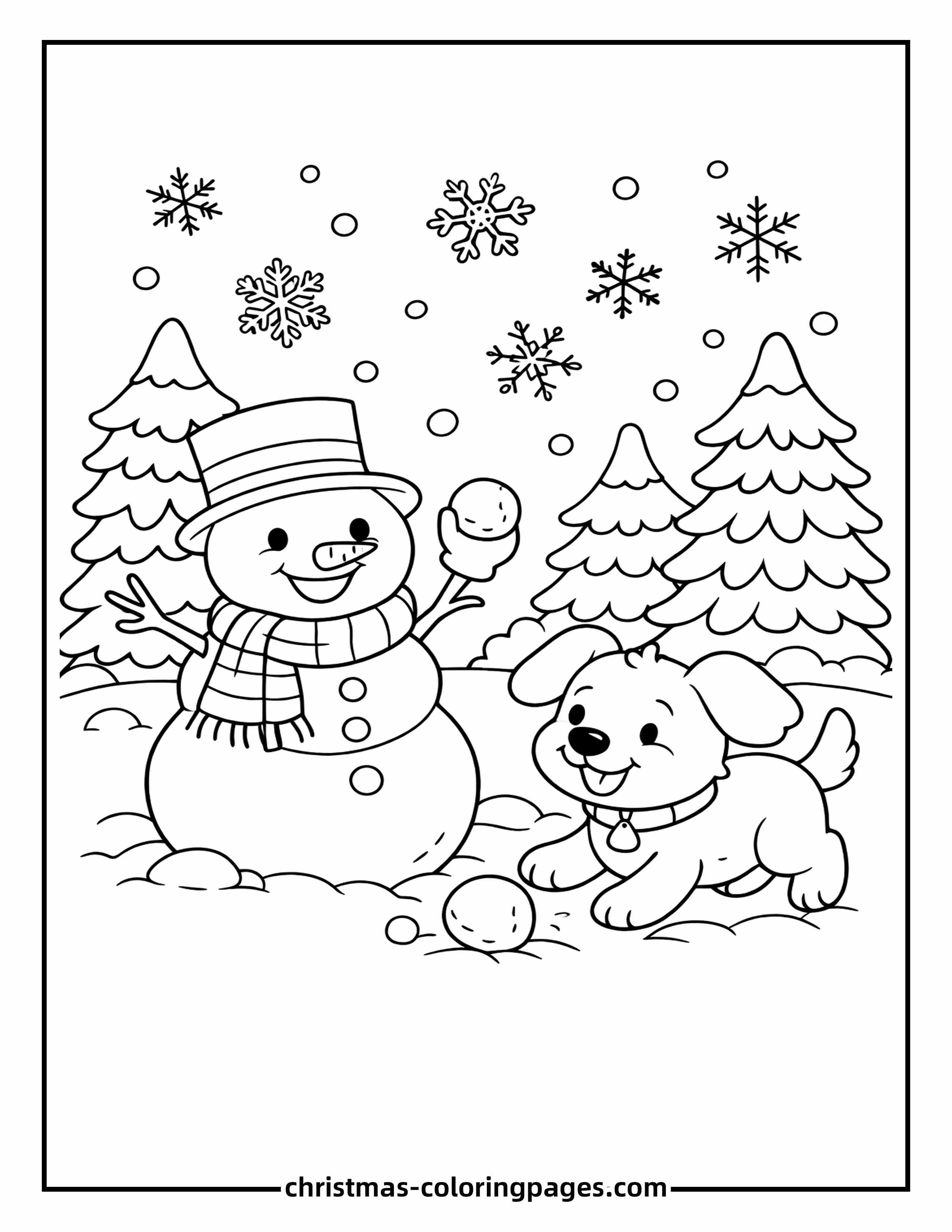 60 Snowman Coloring Pages (Free PDF Printables)